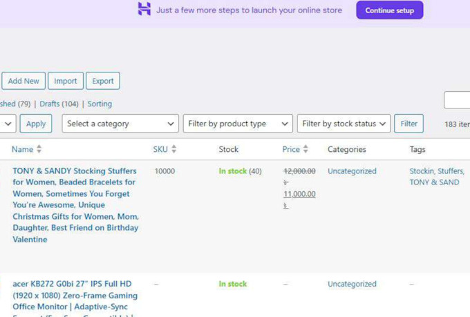 do product listing, data entry with images and descriptions on shopify or amazon